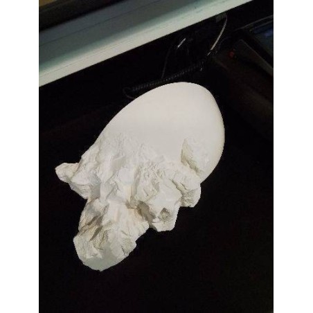 PAIRE D’APPLIQUE MURALE PLATRE BLANC ATELIER SEDAP REF 1423