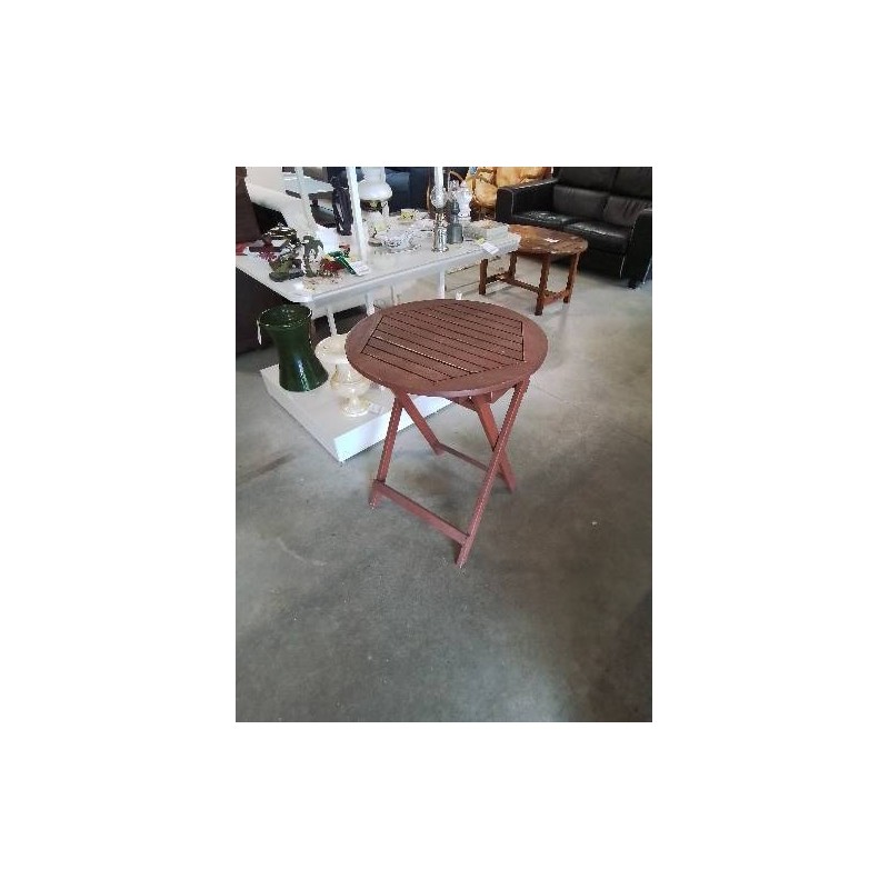 TABLE DE JARDIN RONDE  PLIANTE 