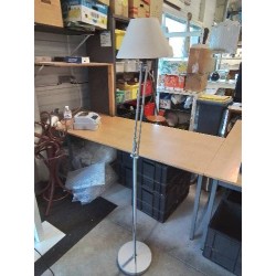 LAMPADAIRE ARTICULE MÉTAL GRIS AJ ECRU