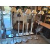 LAMPADAIRE ARTICULE MÉTAL GRIS AJ ECRU