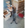 SERVITEUR DE CHEMINÉE FER FORGÉ 5 PIÈCES 