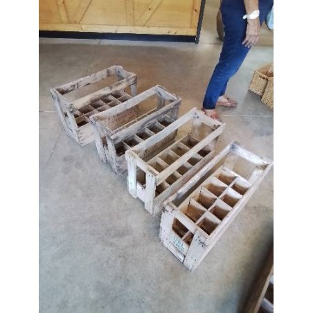 PORTE BOUTEILLES BOIS NATUREL 10 BTS