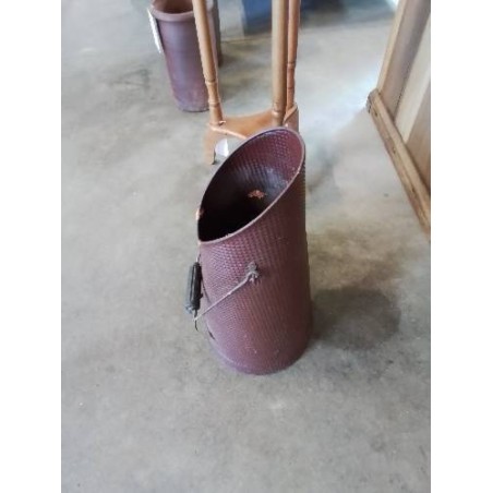 SEAU A CHARBON MÉTAL MARRON
