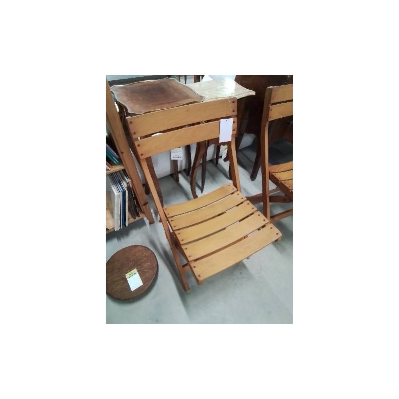 CHAISE DE JARDIN PLIANTE BOIS CLAIR SGDG