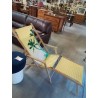 CHILIENNE BOIS CLAIR TISSU JAUNE