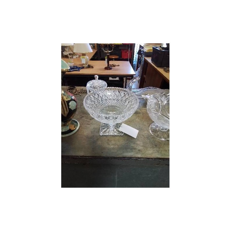 COUPE SUR PIEDOUCHE CRISTAL TAILLÉ 25 CM
