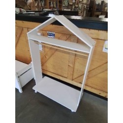 PORTANT MAISONNETTE ENFANT BOIS BLANC 