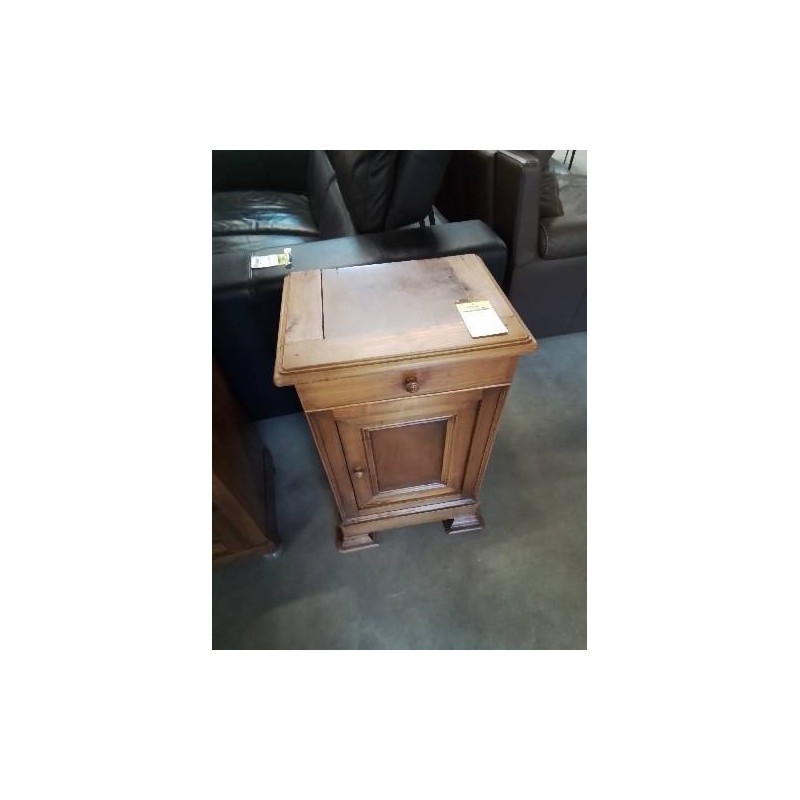 CHEVET LOUIS PHILIPPE BOIS CLAIR 1 TIROIR 1 PORTE