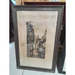 LITHOGRAPHIE CONTRESIGNÉE COLMAR JEAN JACQUES WALTZ (1873-1951)