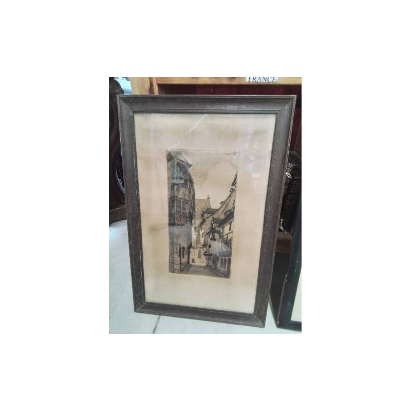 LITHOGRAPHIE CONTRESIGNÉE COLMAR JEAN JACQUES WALTZ (1873-1951)