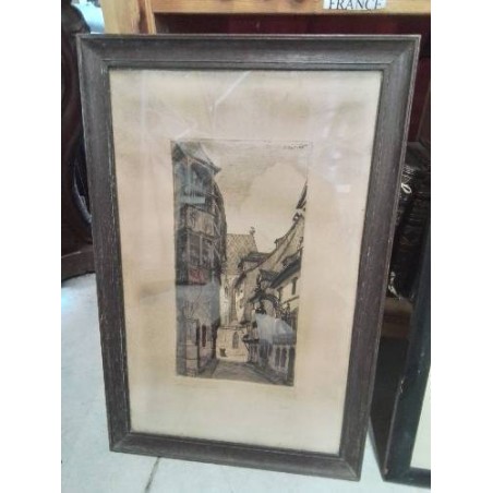 LITHOGRAPHIE CONTRESIGNÉE COLMAR JEAN JACQUES WALTZ (1873-1951)