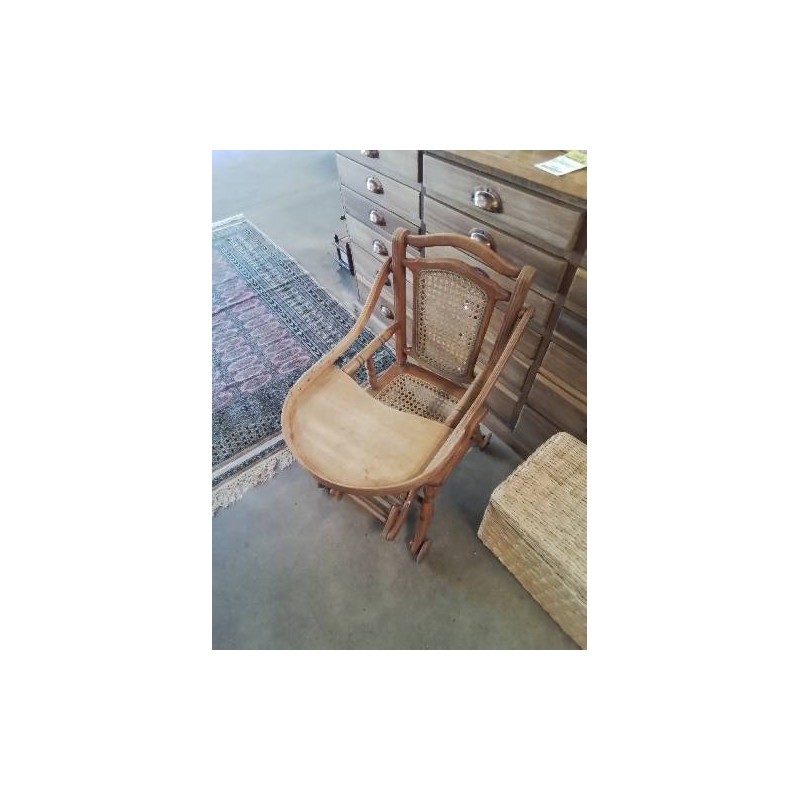 CHAISE TROTTEUR ENFANT BOIS CANNÉ DÉBUT XXE