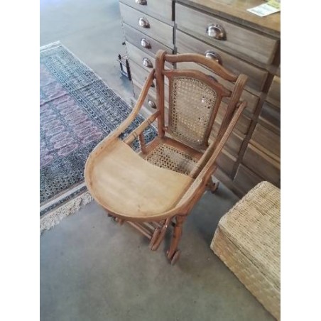 CHAISE TROTTEUR ENFANT BOIS CANNÉ DÉBUT XXE