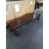 TABLE BASSE RECTANGULAIRE BOIS GAINÉ MÉTAL CHROMÉ 