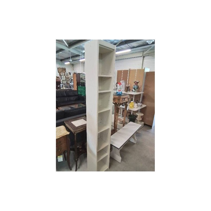COLONNE BIBLIOTHÈQUE BOIS ECRU 7 NICHE 