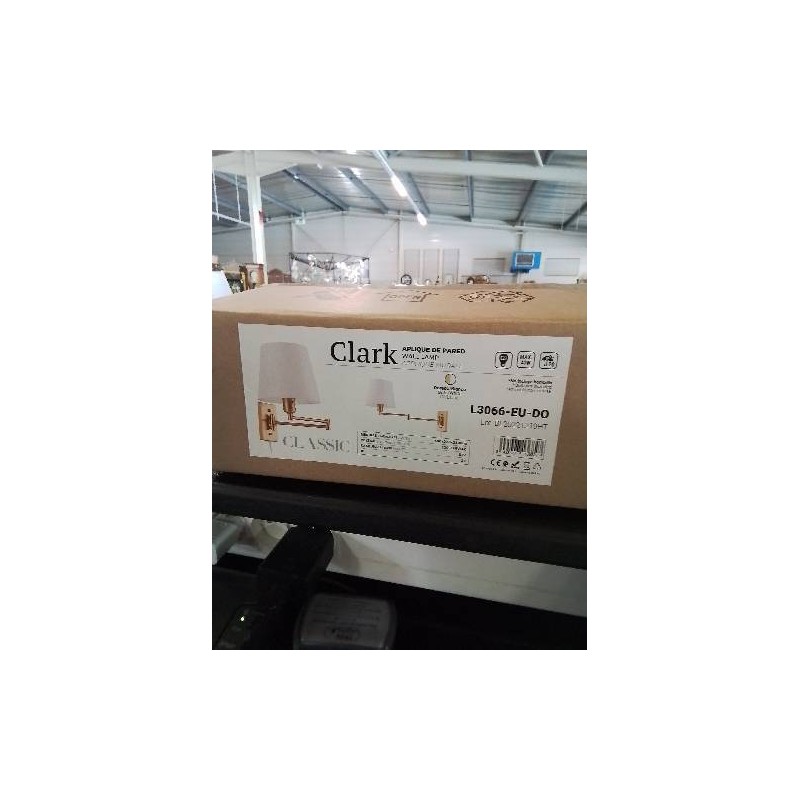 APPLIQUE MURALE MÉTAL DORÉ CLARK CLASSIC