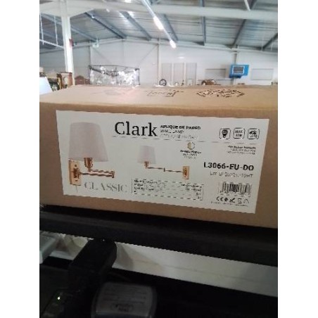 APPLIQUE MURALE MÉTAL DORÉ CLARK CLASSIC