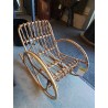 ROCKING CHAIR ENFANT ROTIN ANNÉES 50