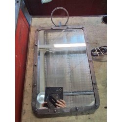 MIROIR RECTANGULAIRE MÉTAL GRIS
