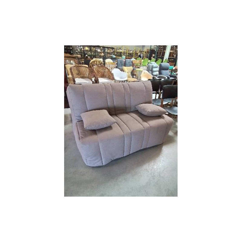 BZ TISSU TAUPE MATELAS DUNLOPILLO 