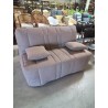 BZ TISSU TAUPE MATELAS DUNLOPILLO 