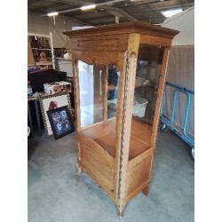ARGENTIER BOIS CLAIR MOULURÉ 1 PORTE STYLE RÉGENCE COQUILLE 