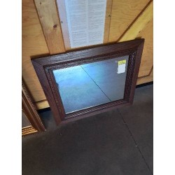 MIROIR RECTANGULAIRE BOIS MOULURÉ ET GRAVÉ 