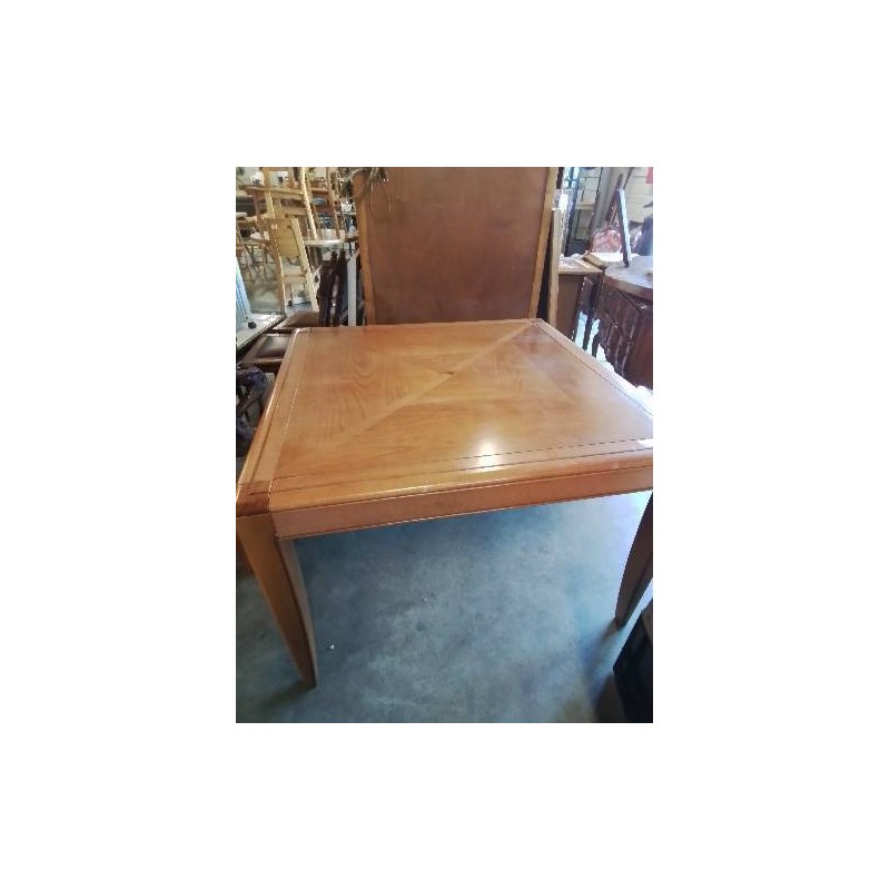 TABLE CARRÉE EXTENSIBLE BOIS CLAIR
