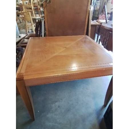 TABLE CARRÉE EXTENSIBLE BOIS CLAIR