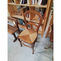 CHAISE BOIS PAILLÉ NAPOLÉON III 