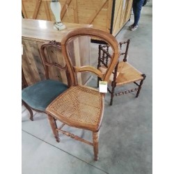 CHAISE HAUTE BOIS CLAIR CANNÉ NAPOLÉON III