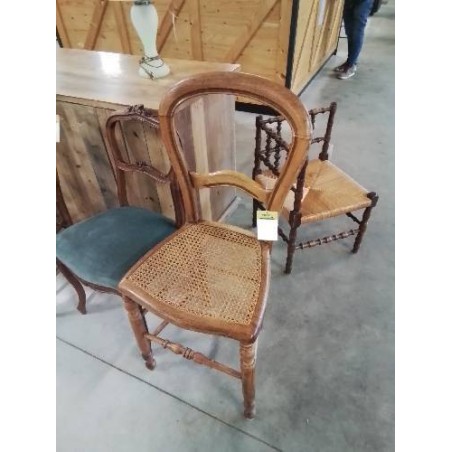 CHAISE HAUTE BOIS CLAIR CANNÉ NAPOLÉON III