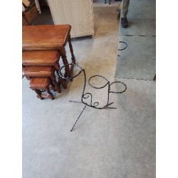 PORTE PLANTE 3 POTS FER FORGÉ ANNÉES 60