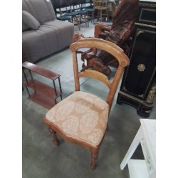 CHAISE CINTRÉ BOIS CLAIR ASDISE ECRU ORANGÉ LOUIS PHILIPPE 