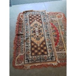TAPIS ÉCRU MARRON 150X70CM