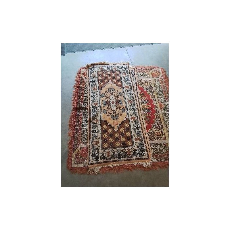 TAPIS ÉCRU MARRON 150X70CM