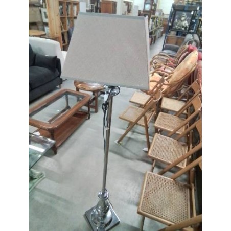 LAMPADAIRE MÉTAL CHROMÉ AJ TAUPE