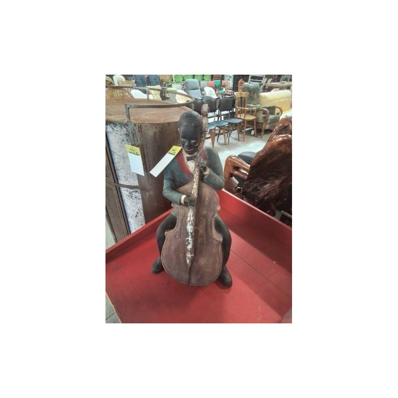 STATUETTE RÉSINE MUSICIEN 