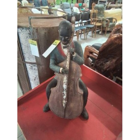 STATUETTE RÉSINE MUSICIEN 