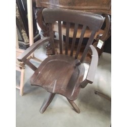 FAUTEUIL AMERICAN BOIS DÉBUT XXE