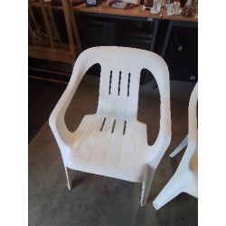 FAUTEUIL DE JARDIN RÉSINE ECRU