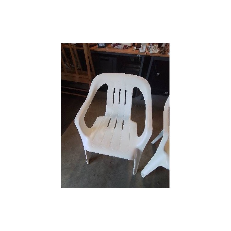 FAUTEUIL DE JARDIN RÉSINE ECRU