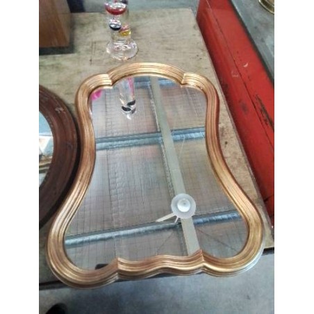 MIROIR DORE CHANTOURNÉ STYLE RÉGENCE 