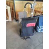 CHARIOT DE COURSES 6 ROUES ANDERSEN SHOPPER  THERMO MÉTAL TOILE NOIR ET ROUGE