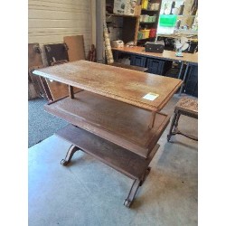 TABLE DESSERTE A SYSTÈME 3 NIVEAUX XIXE
