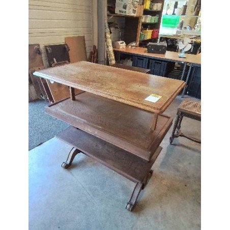 TABLE DESSERTE A SYSTÈME 3 NIVEAUX XIXE