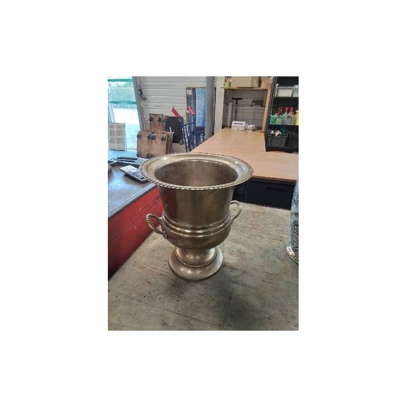 CACHE POT ROND MÉTAL 
