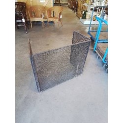 PARE DEU DE CHEMINÉE FER FORGÉ 3 VANTAUX 