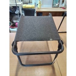 REPOSE PIEDS PLIANT DE JARDIN METAL ET TOILE GRIS QUECHUA