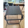 REPOSE PIEDS PLIANT DE JARDIN METAL ET TOILE GRIS QUECHUA